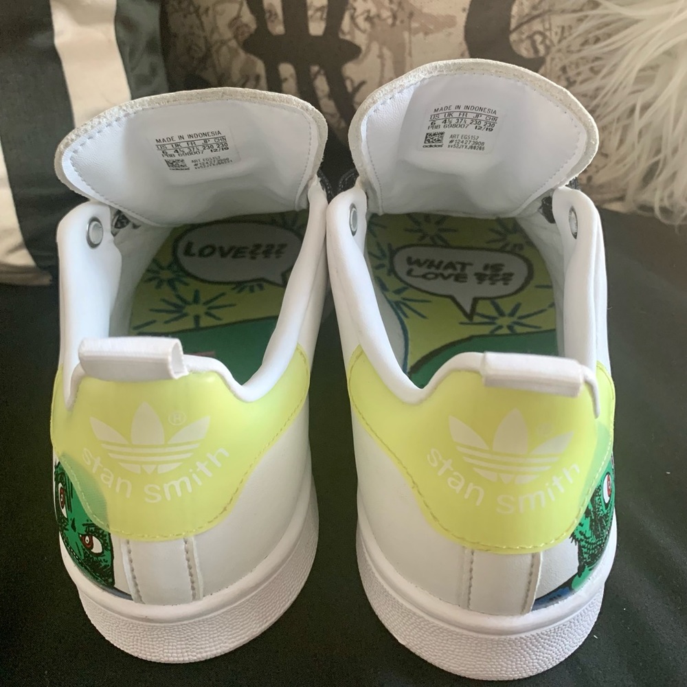 Adidas Fiorucci X Stan Smith “What Is Love?” Sz 6 Pop Art Limited Edition🔥 - Picture 2 of 7